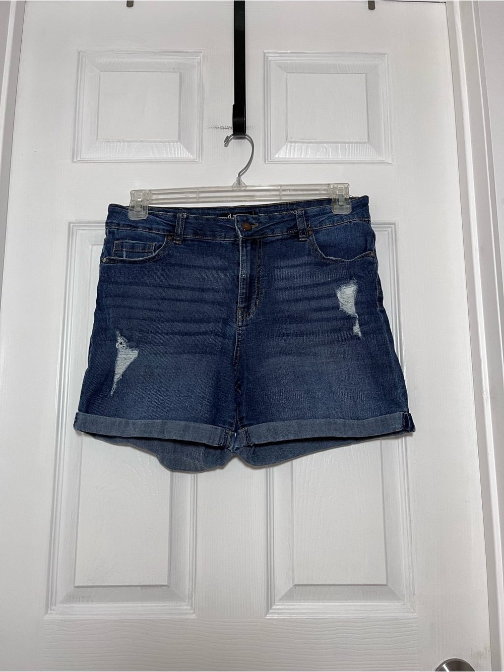 d. jeans Distressed Jean Shorts